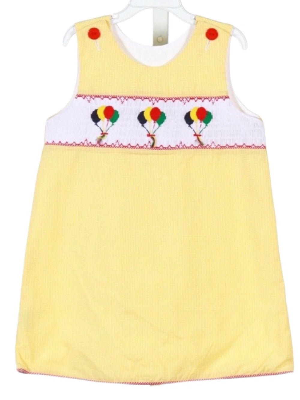 Wish Upon Star Smocked Birthday Balloons Dress NWOT SZ 5